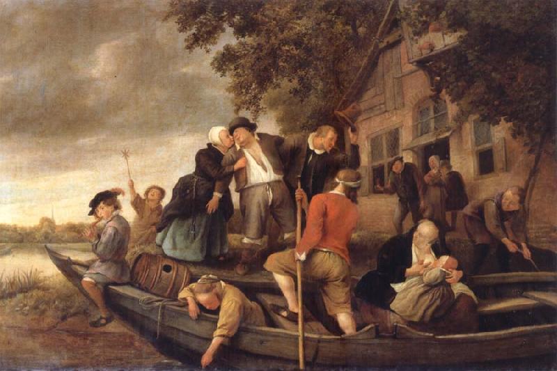 Jan Steen The Merry  Homecoming oil painting image